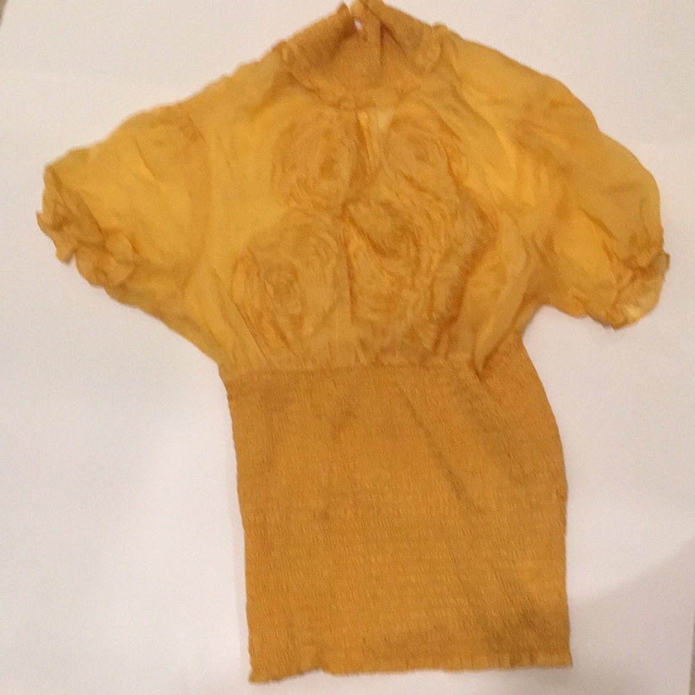 BEBE Yellow Top